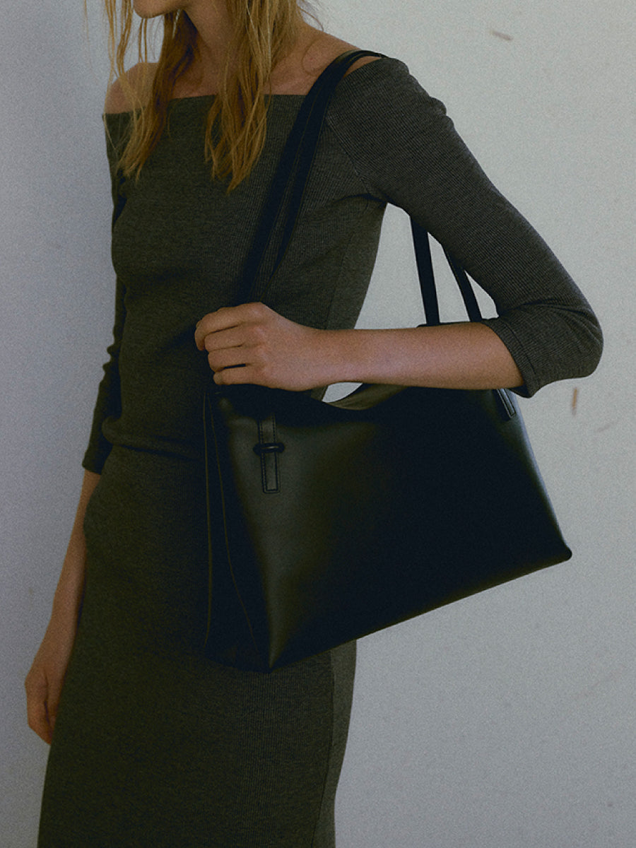 Flip Genuine Leather Flap Soft Square Bag – Large