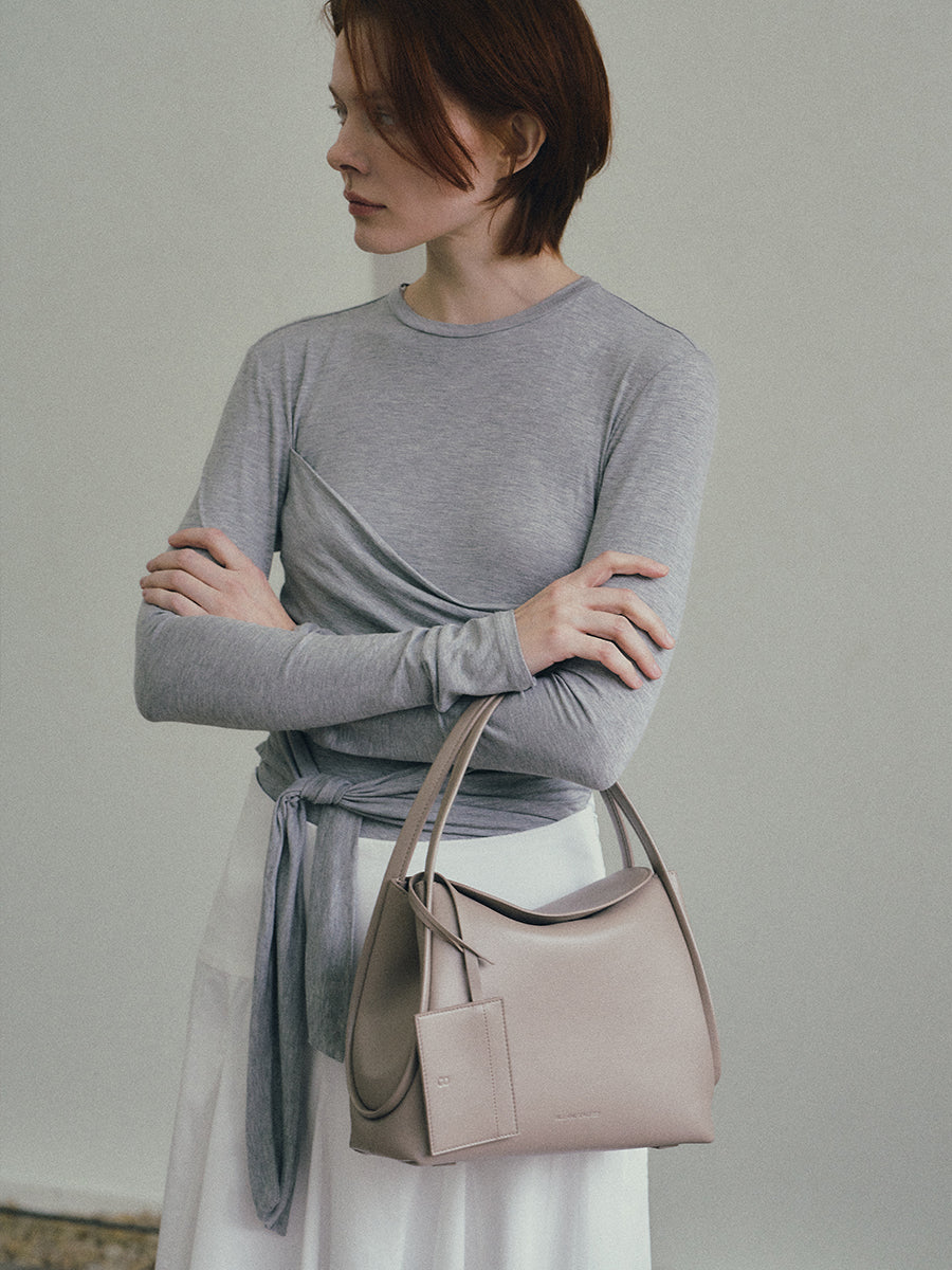 Kim Dual Style Handbag - Elephant Gray