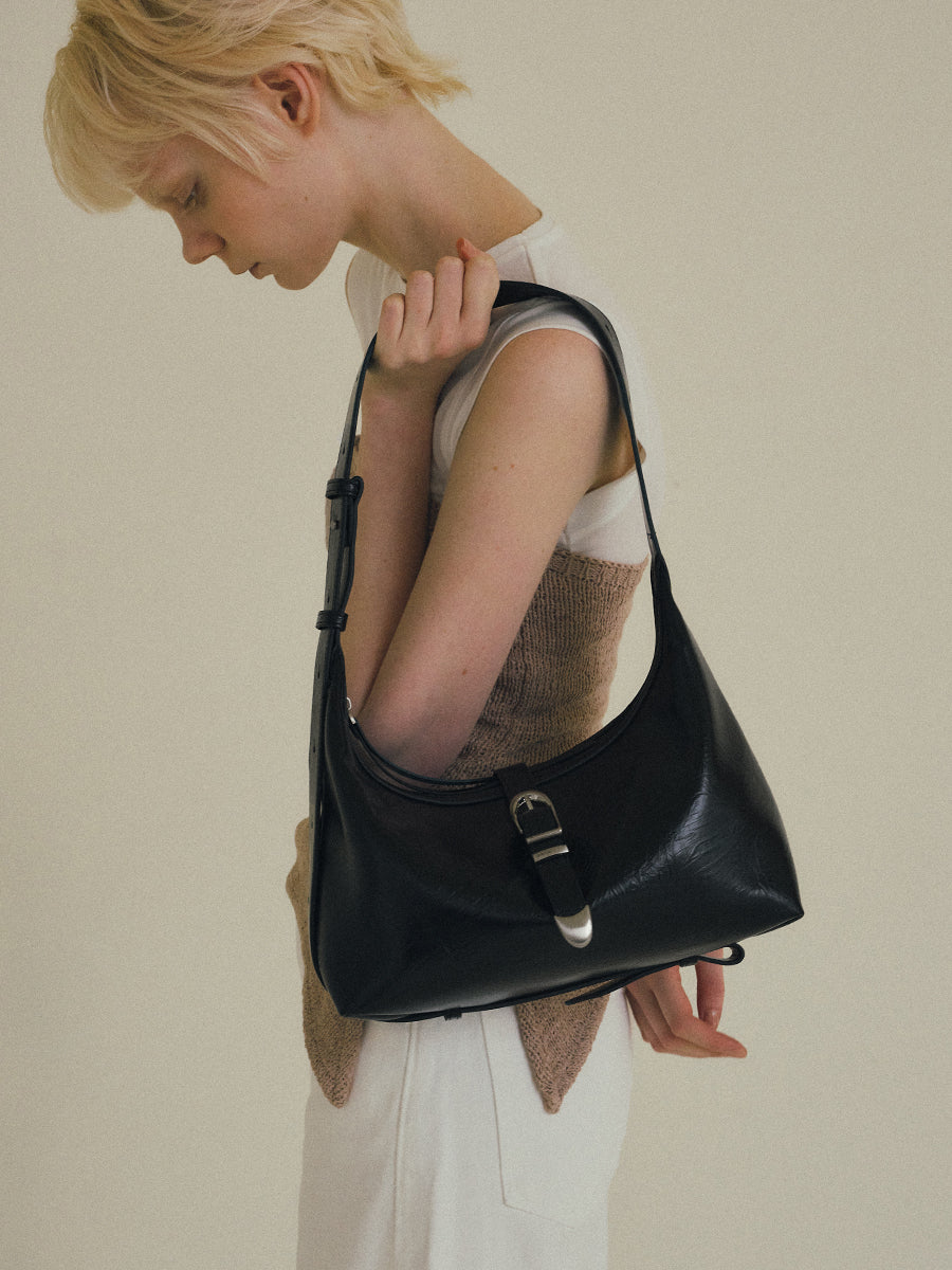 Mica Pin-Buckle Utility Lunch Bag - Black