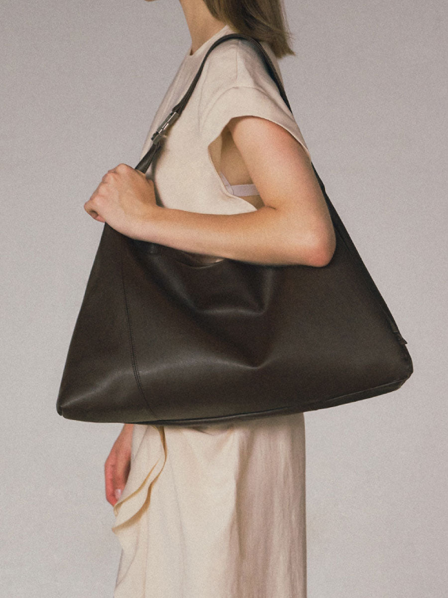 Moxi Convertible Hobo Bag - Chocolate brown