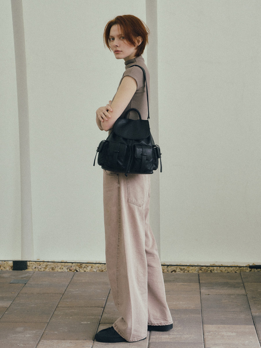 Bette Two-Way Backpack - Black