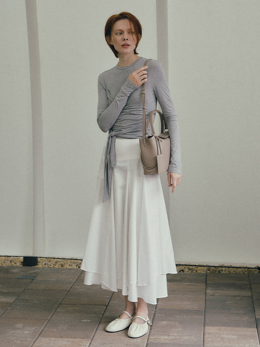 Kim Dual Style Handbag - Elephant Gray