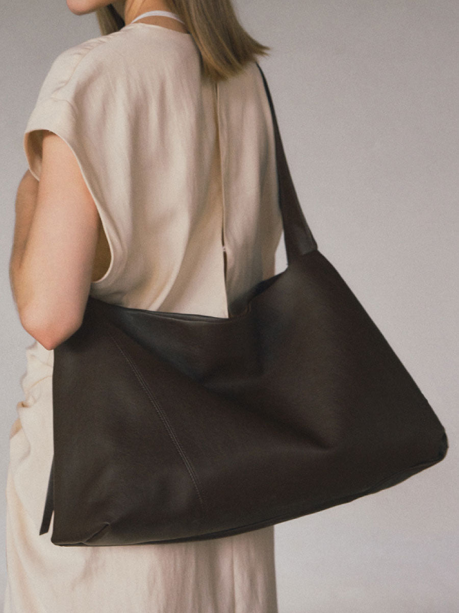 Moxi Convertible Hobo Bag - Chocolate brown