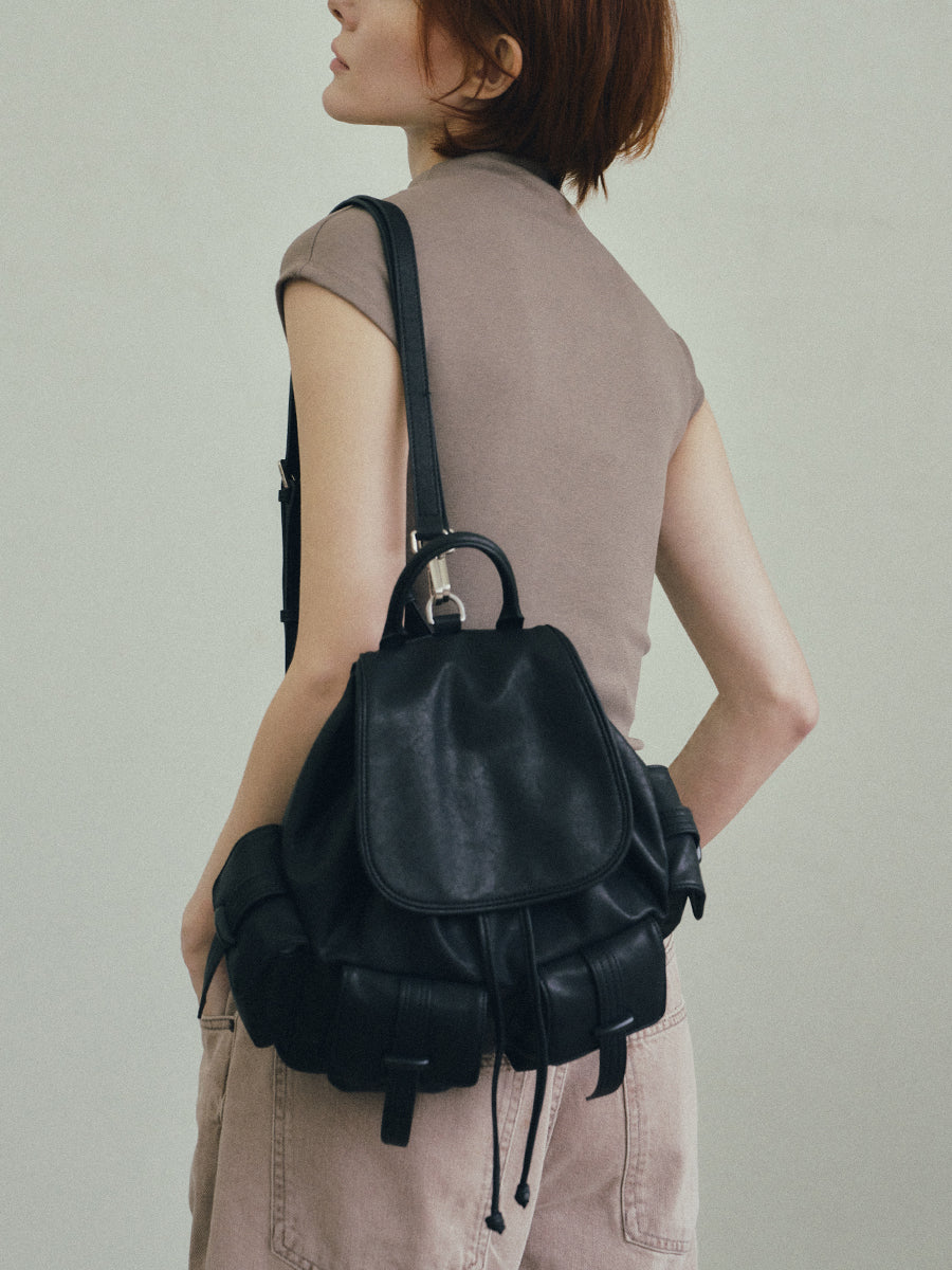 Bette Two-Way Backpack - Black