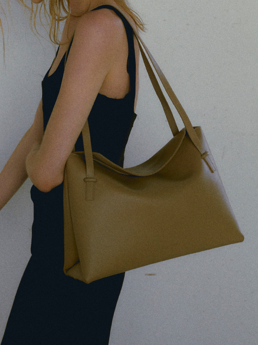 Flip Genuine Leather Flap Soft Square Bag – Large