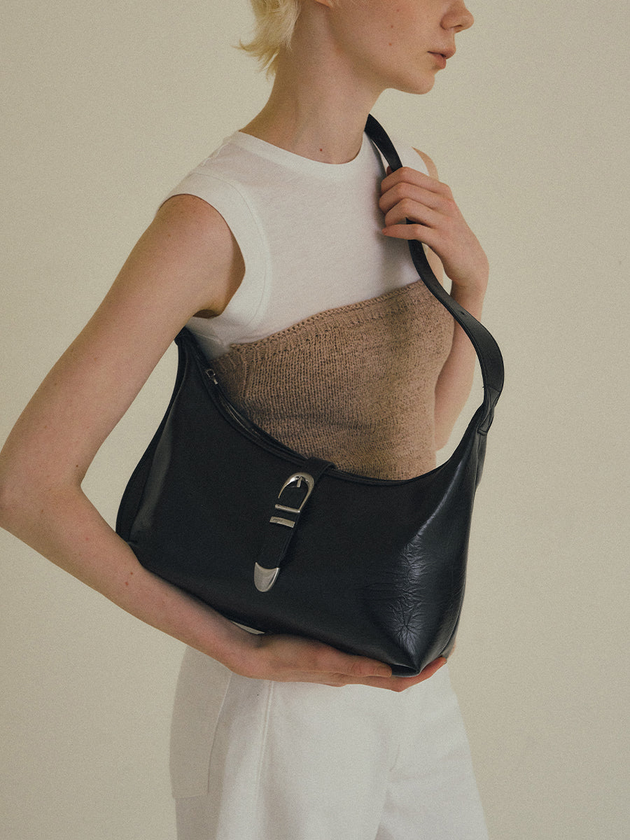 Mica Pin-Buckle Utility Lunch Bag - Black