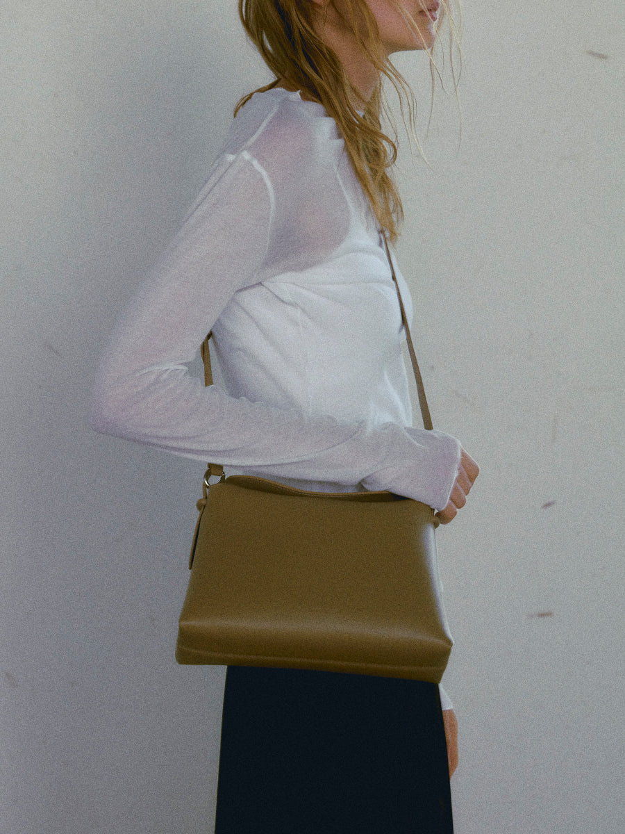 Flip Genuine Leather Flap Soft Square Bag – Small