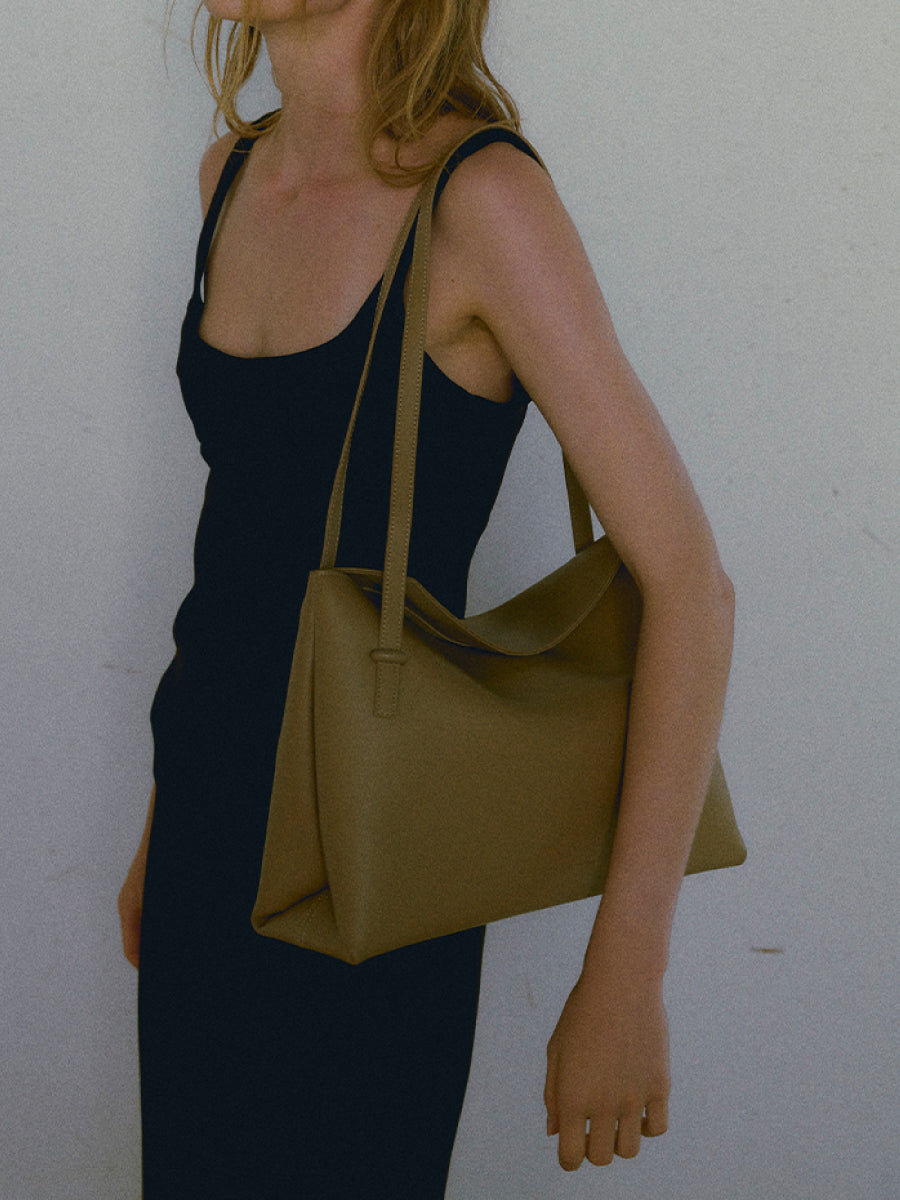 Flip Genuine Leather Flap Soft Square Bag – Large