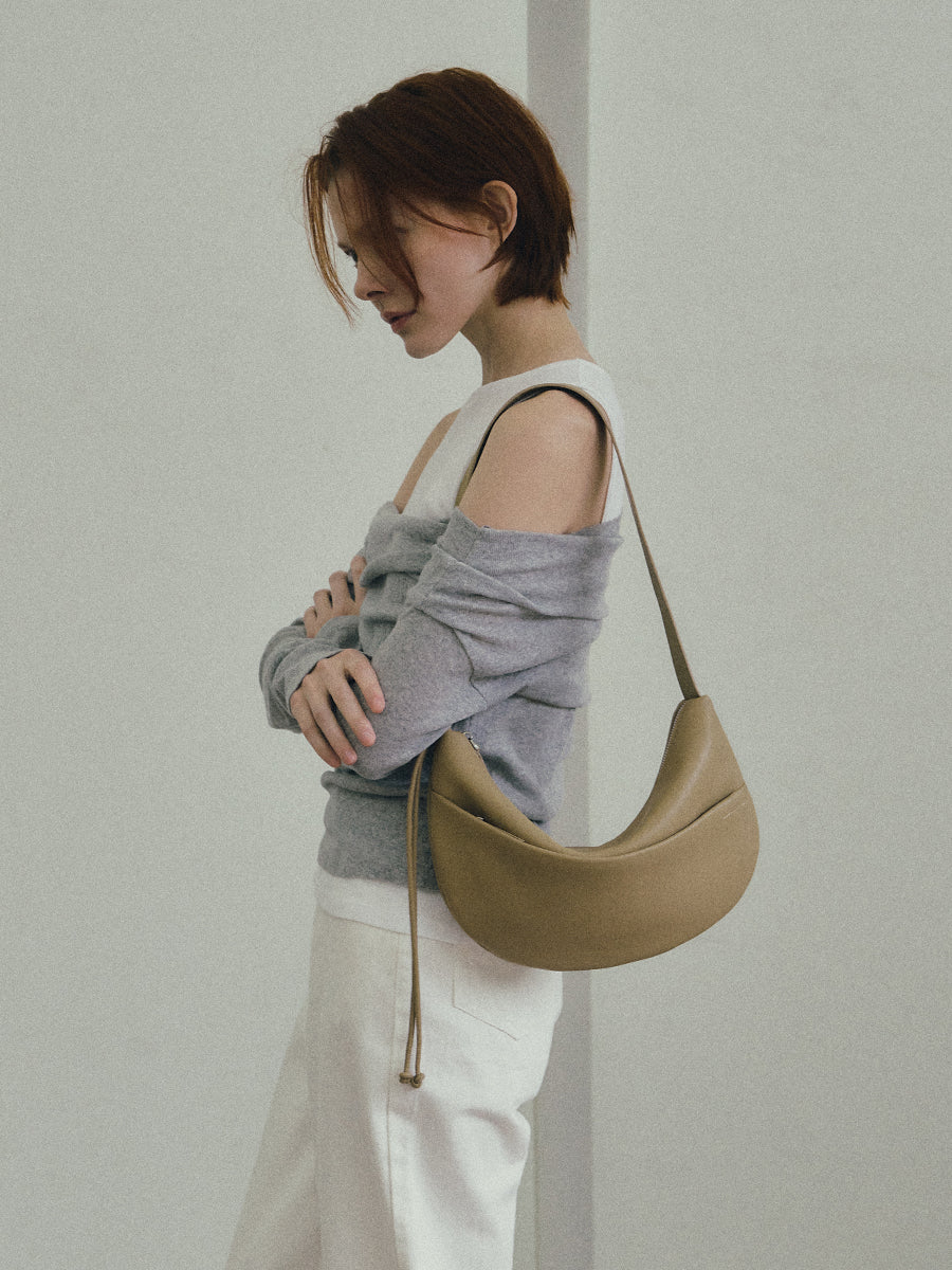 Note1 Crescent Crossbody Bag - Cassava Yellow