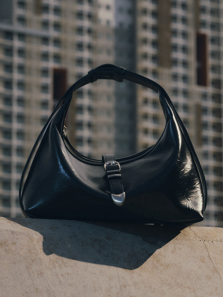 Mica Pin-Buckle Utility Lunch Bag - Black