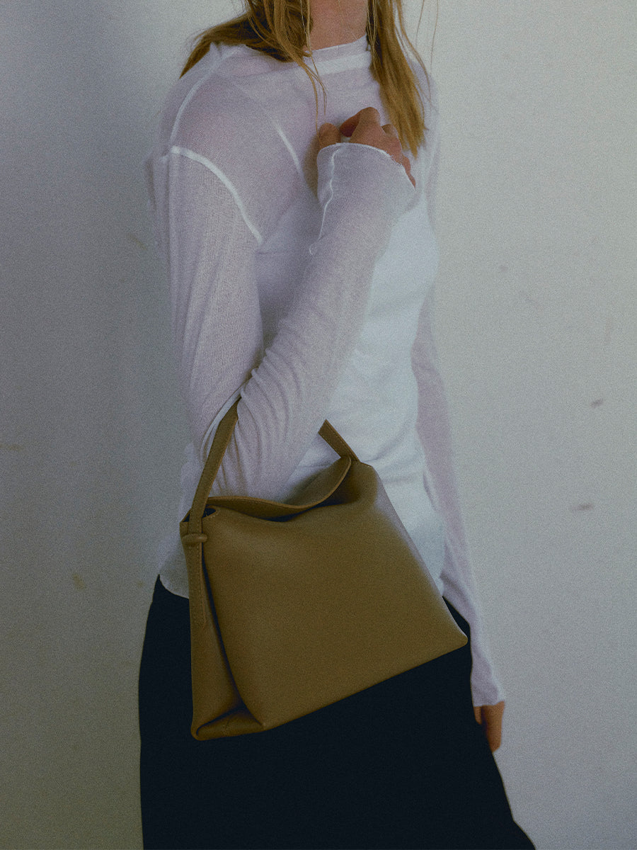 Flip Genuine Leather Flap Soft Square Bag – Small