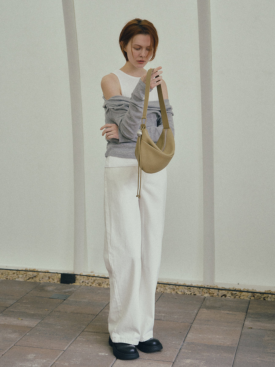 Note1 Crescent Crossbody Bag - Cassava Yellow