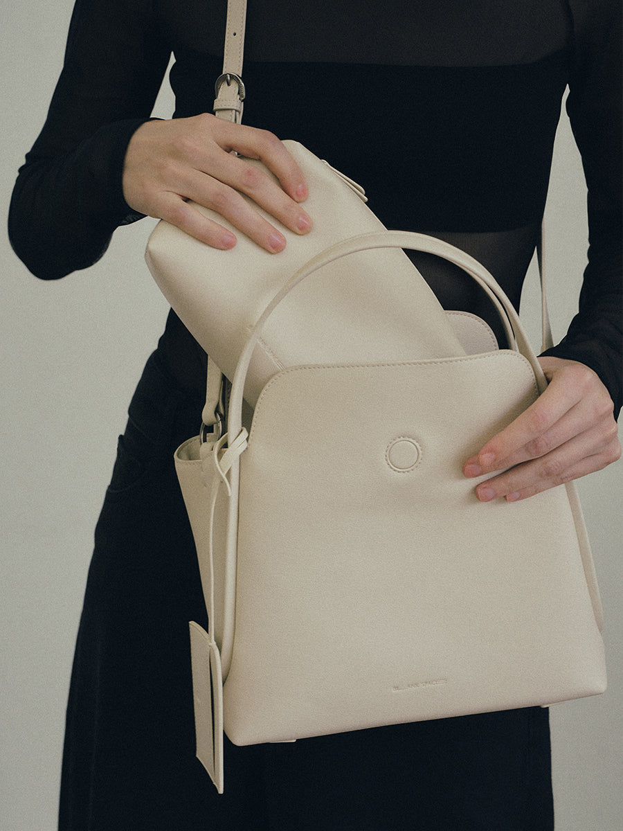 Kim Dual Style Handbag - Off White