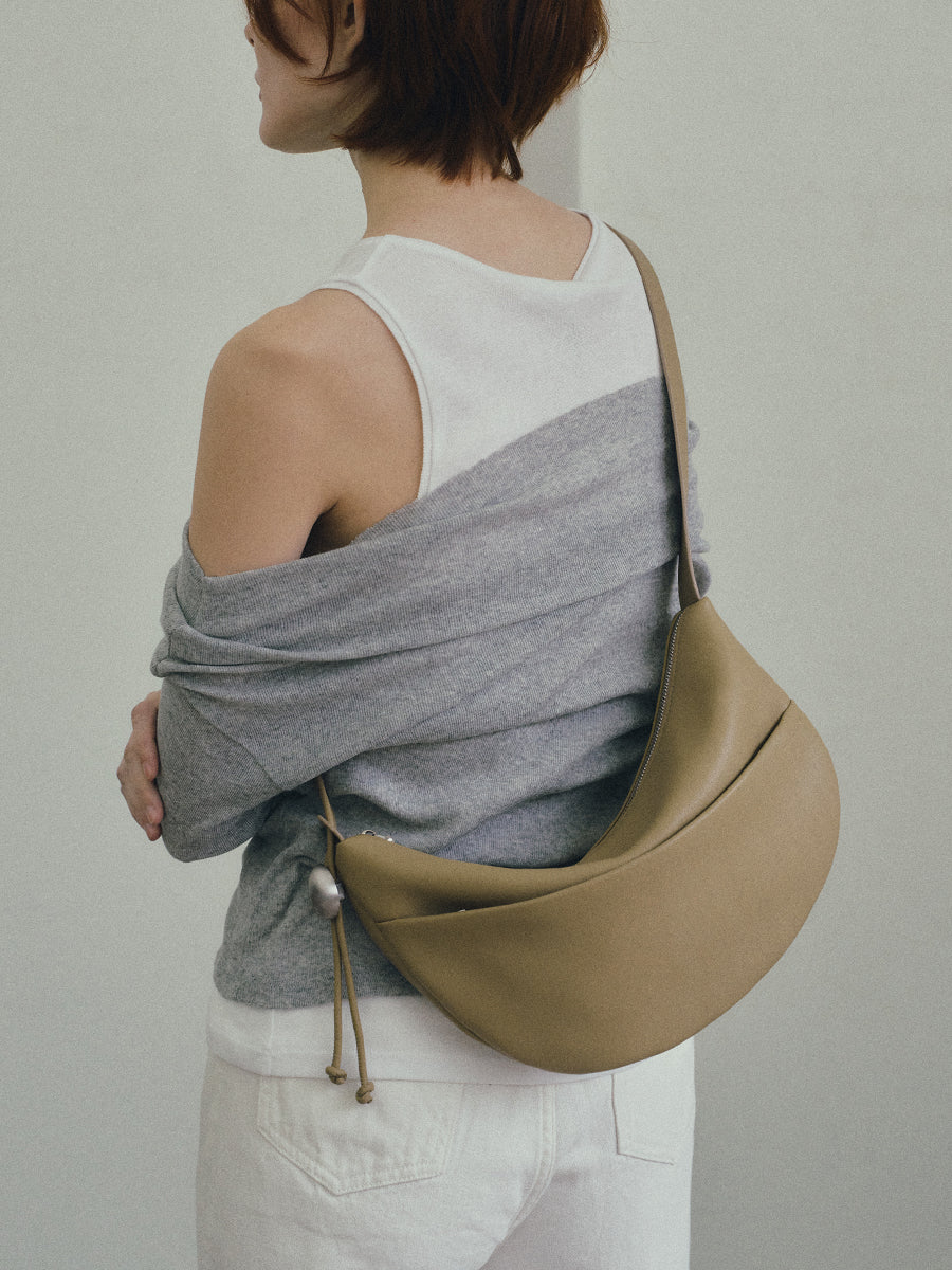 Note1 Crescent Crossbody Bag - Cassava Yellow