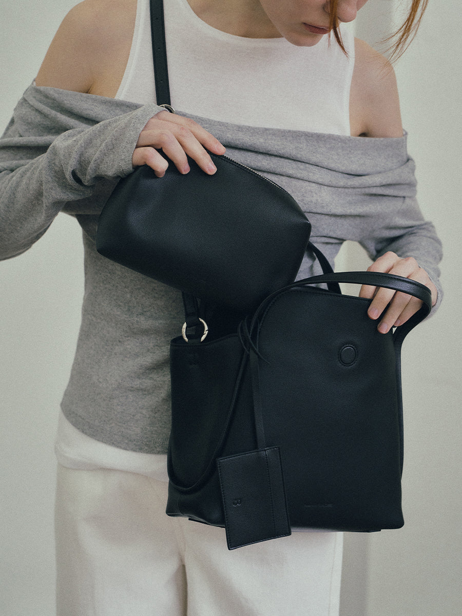 Kim Dual Style Handbag - Black