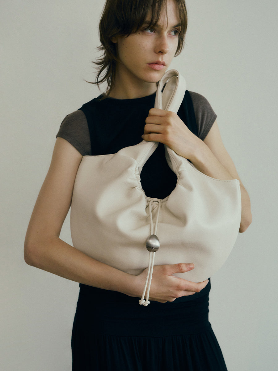 Cloud Hobo Shoulder Bag - White