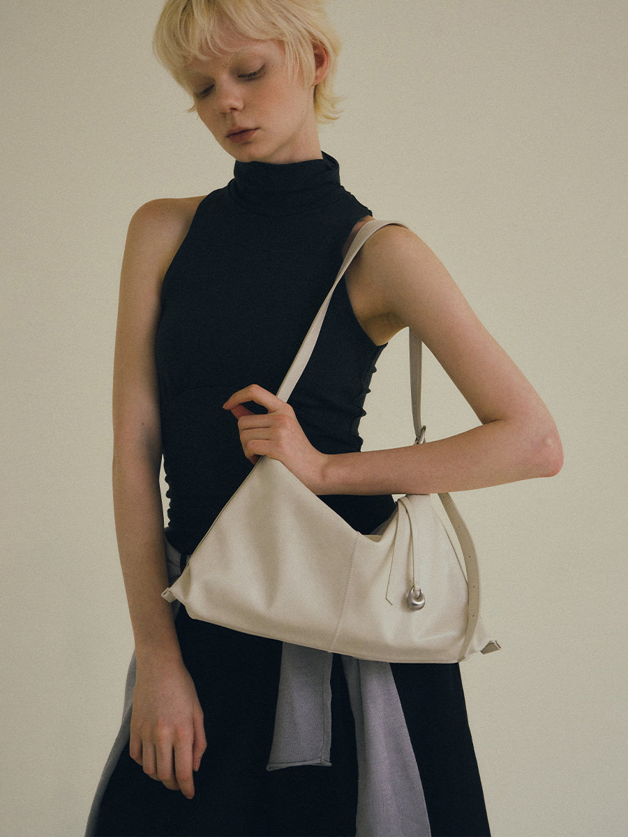 Taz Soft Shoulder Bag - Ivory