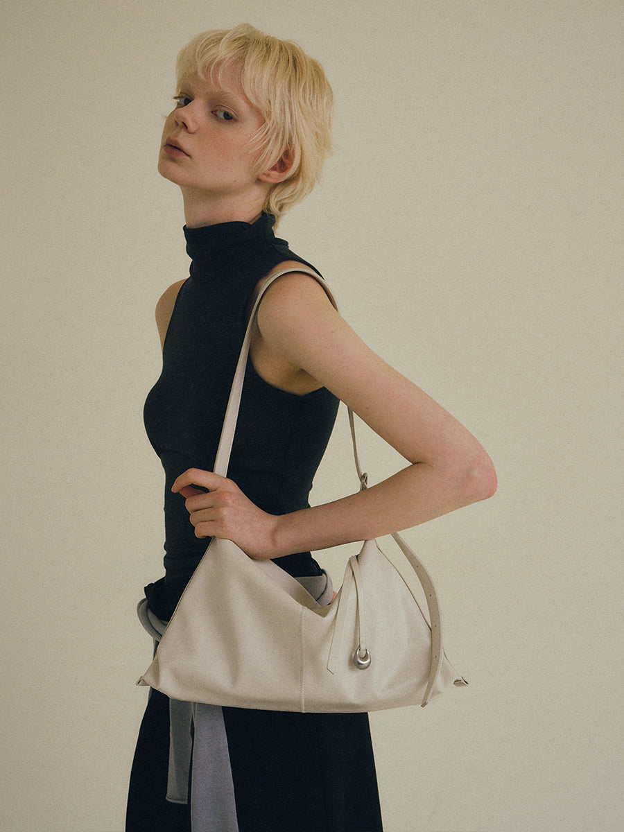 Taz Soft Shoulder Bag - Ivory