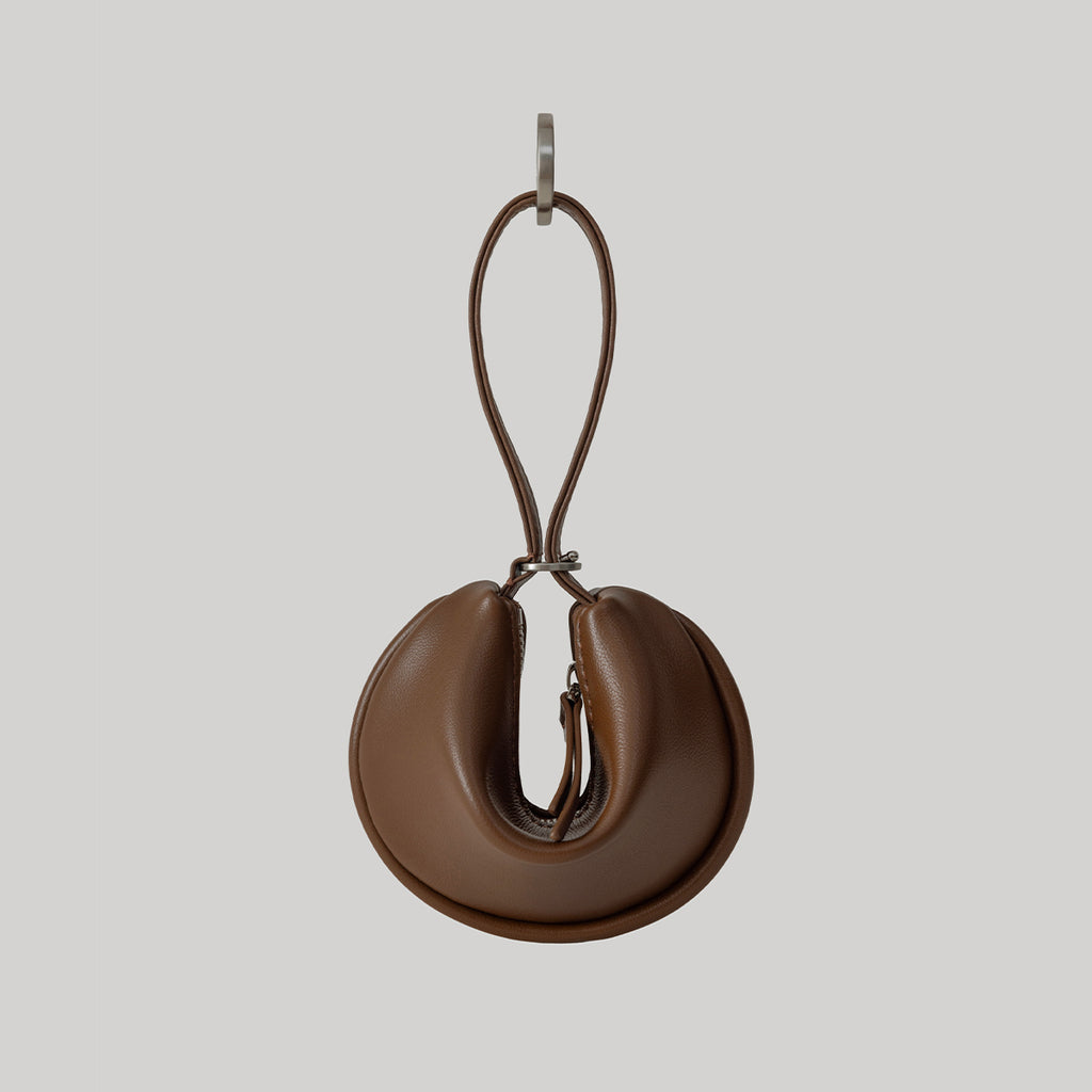 Mini Leather Fortune Cookie Bag