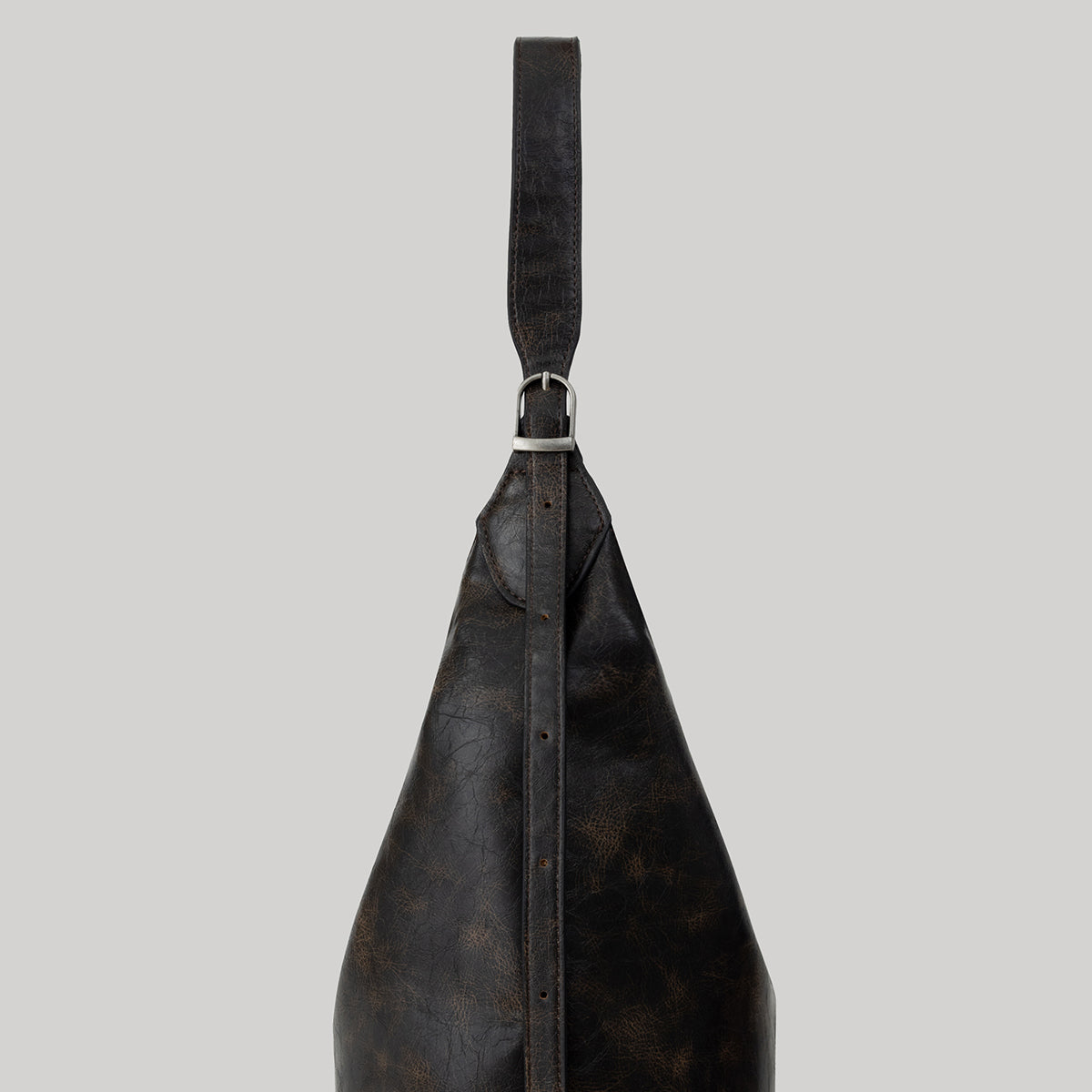 Gaby Ruched Leather Tote Bag