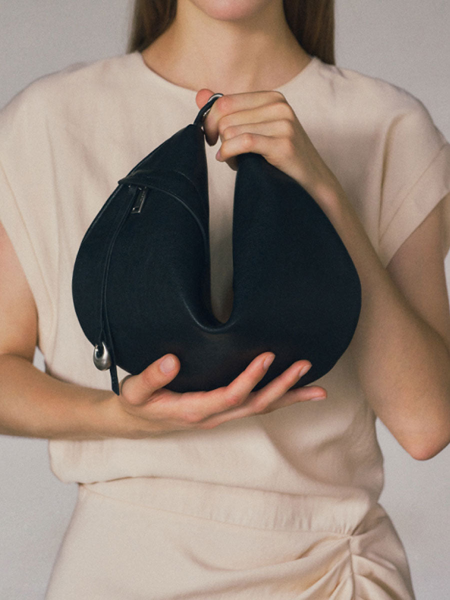 Blank Fortune Cookie Two-Way Bag - Black