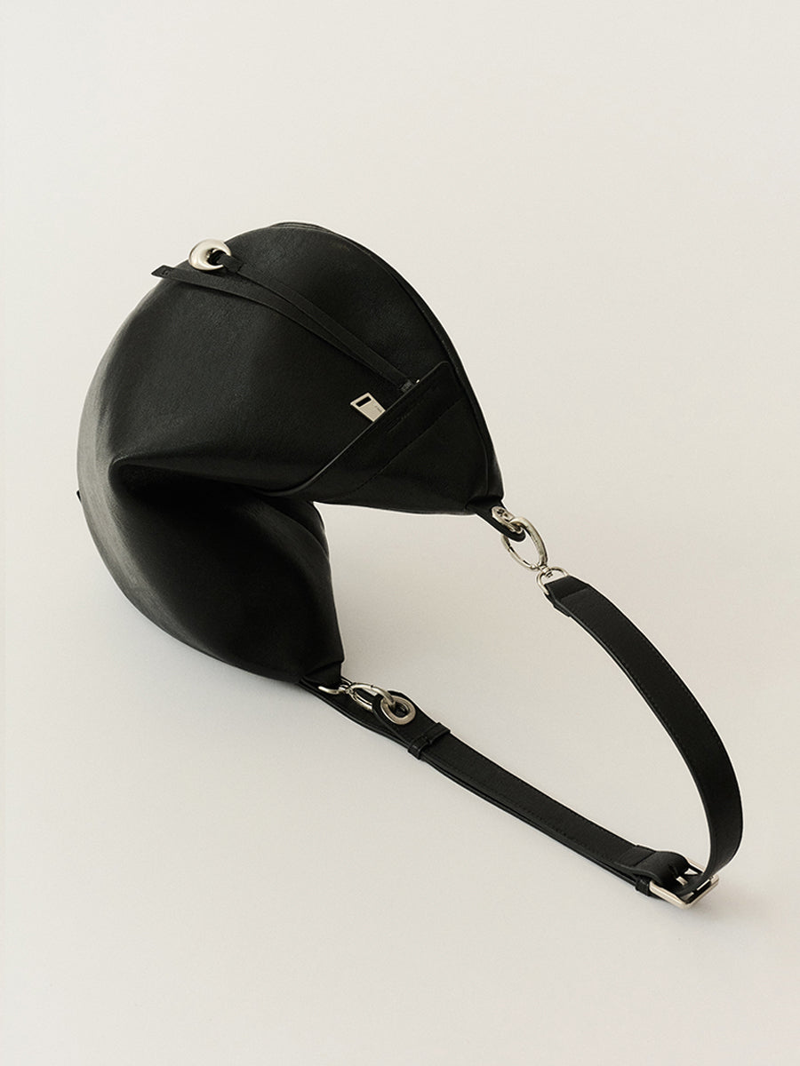 Blank Fortune Cookie Two-Way Bag - Black