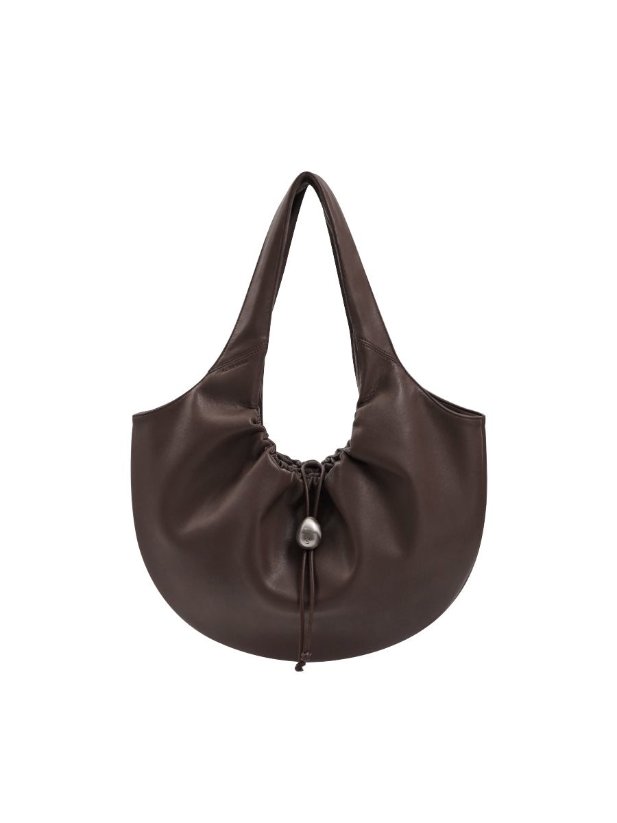 Cloud Hobo Shoulder Bag - Dark brown