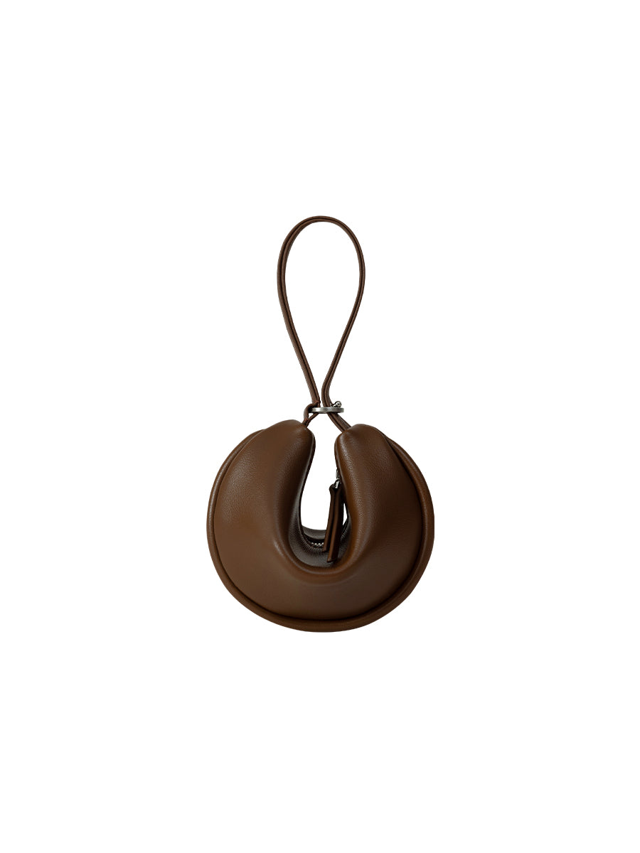 Mini Leather Fortune Cookie Bag