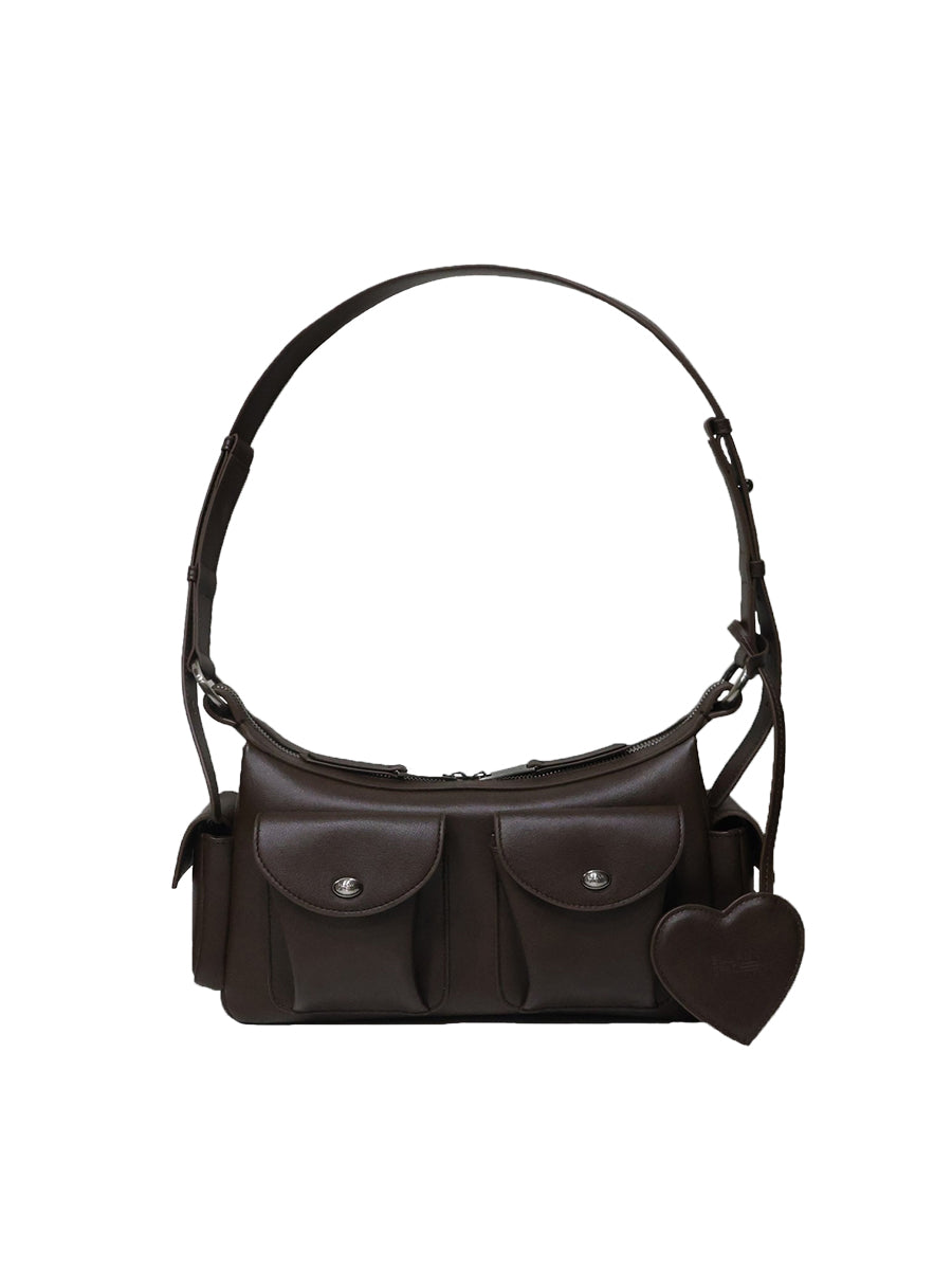 Ava Leather Pocket Crossbody Bag