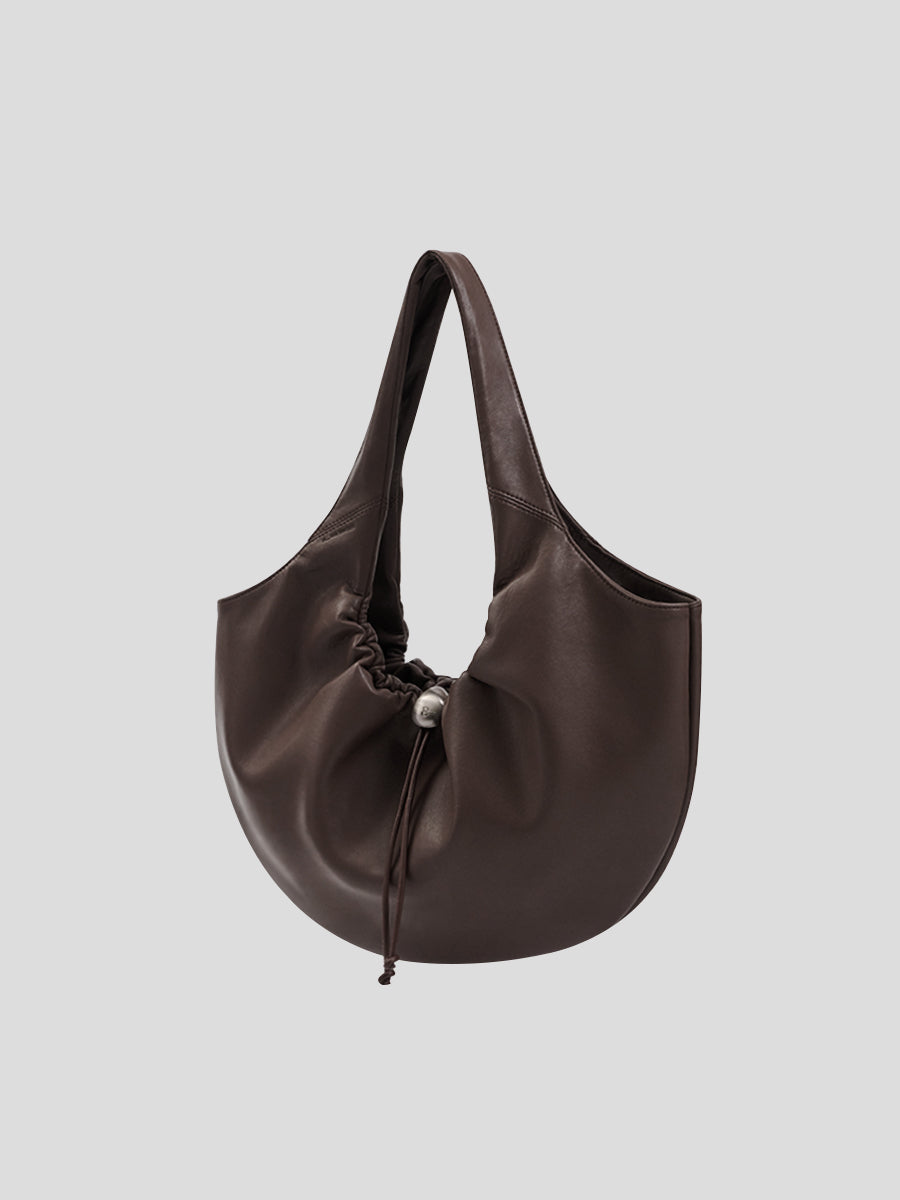 Cloud Hobo Shoulder Bag - Dark brown