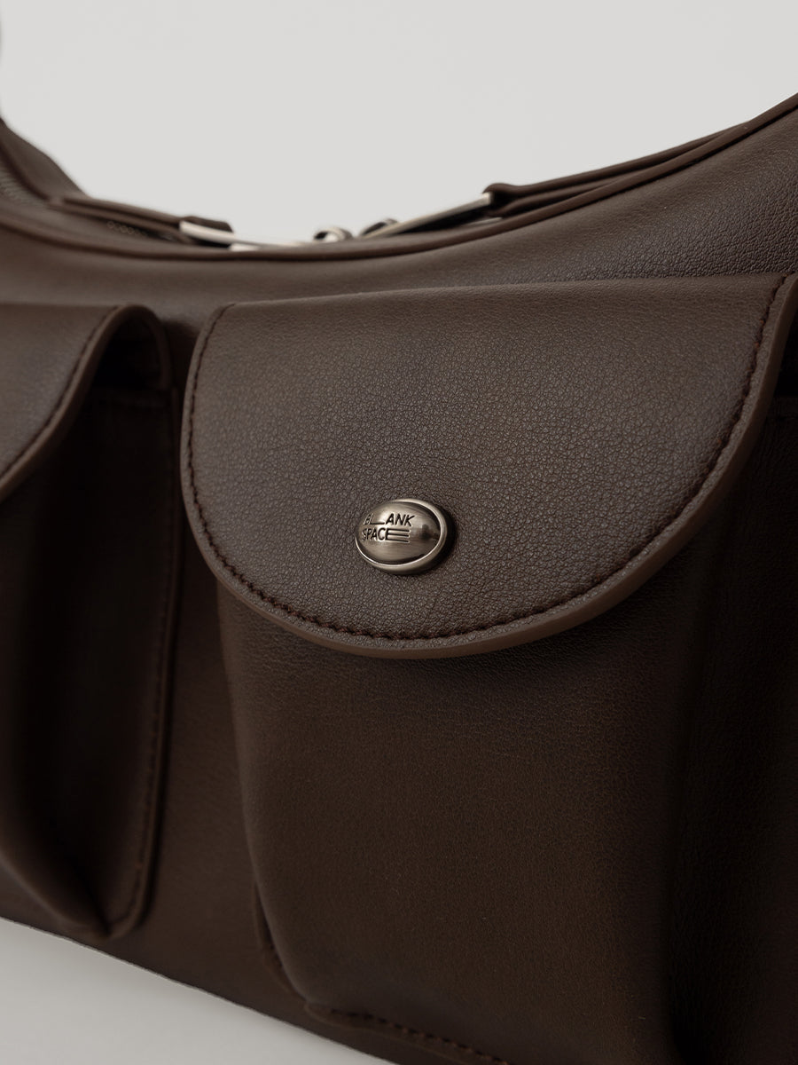 Ava Leather Pocket Crossbody Bag