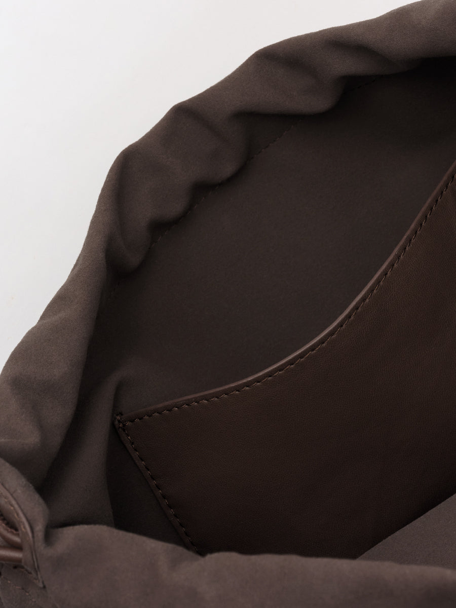 Cloud Hobo Shoulder Bag - Dark brown