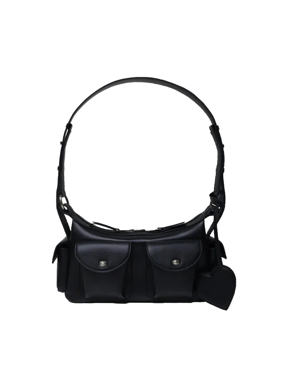 Ava Leather Pocket Crossbody Bag