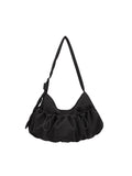 Ziva Drawstring Pocket Crossbody Bag - Black