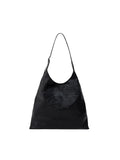 Gaby Ruched Leather Tote Bag