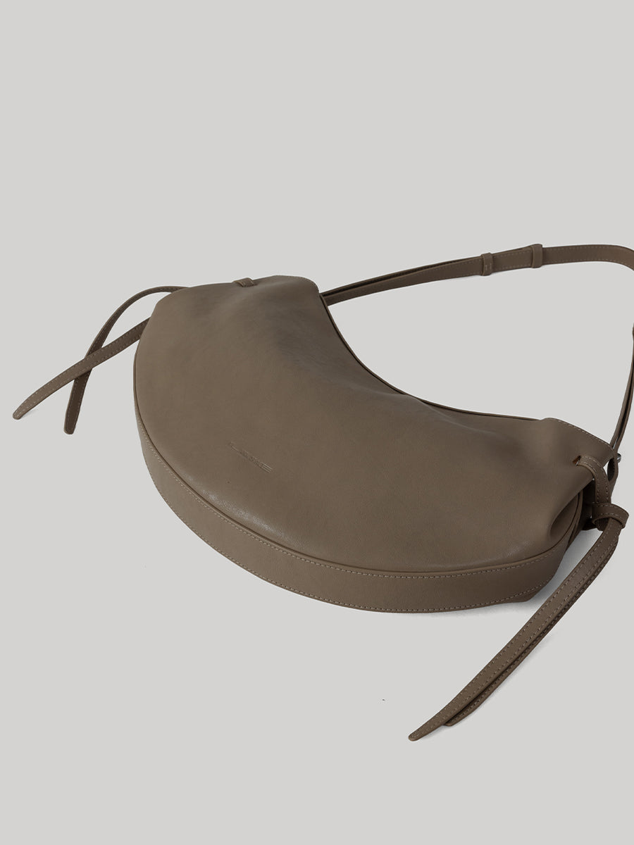 Dudo Knotted Leather Crescent Bag