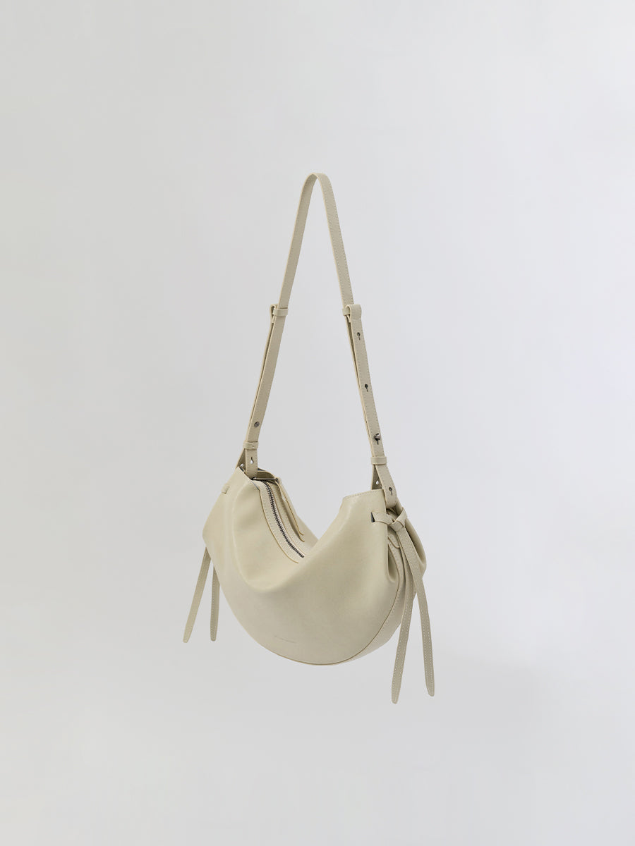 Dudo Knotted Leather Crescent Bag