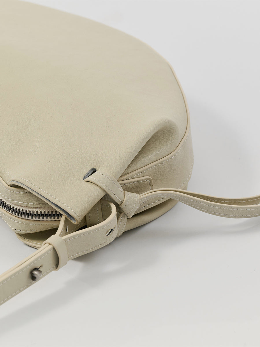 Dudo Knotted Leather Crescent Bag