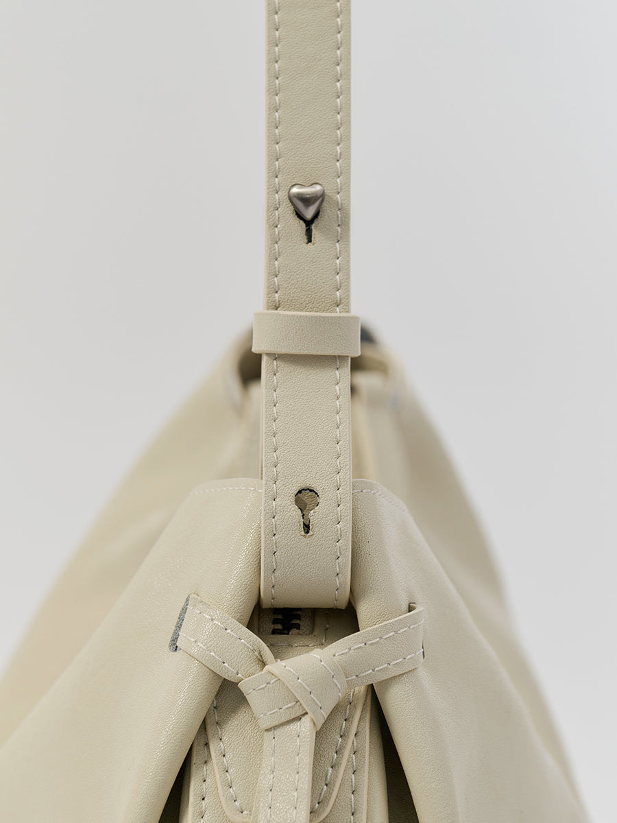 Dudo Knotted Leather Crescent Bag