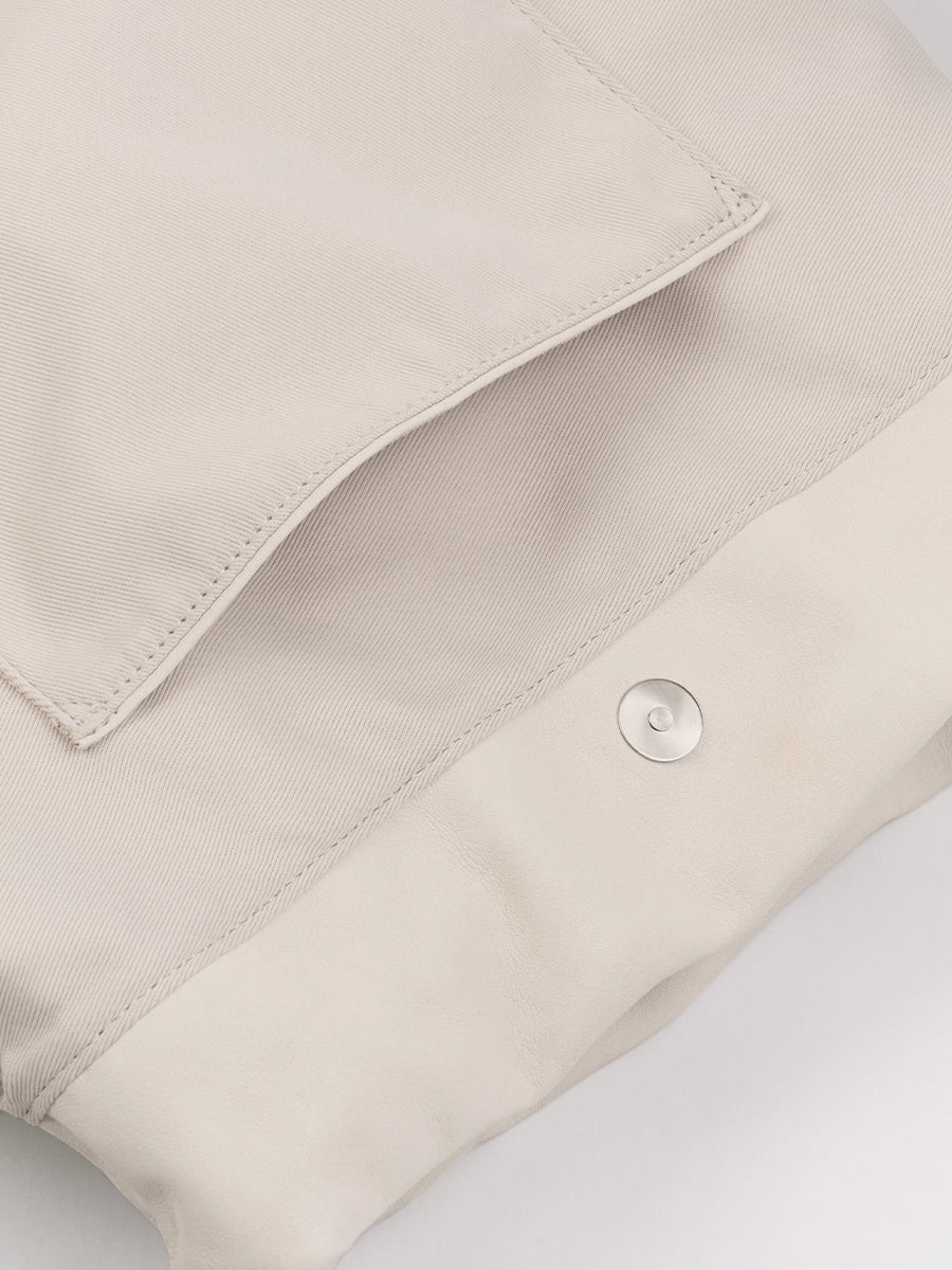 Note3 Cloud Drawstring 2 Way Bag - Off White