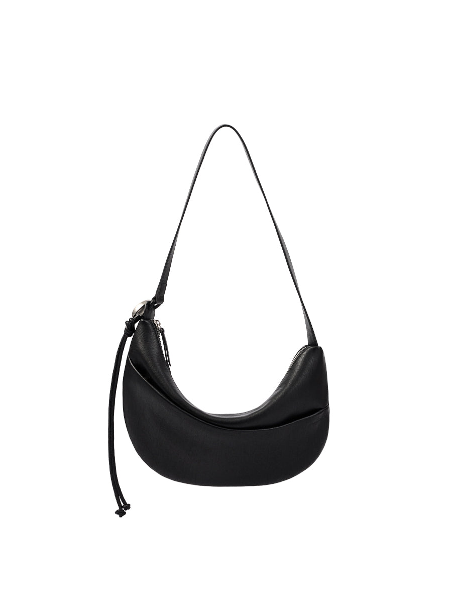 Note1 Crescent Crossbody Bag - Black
