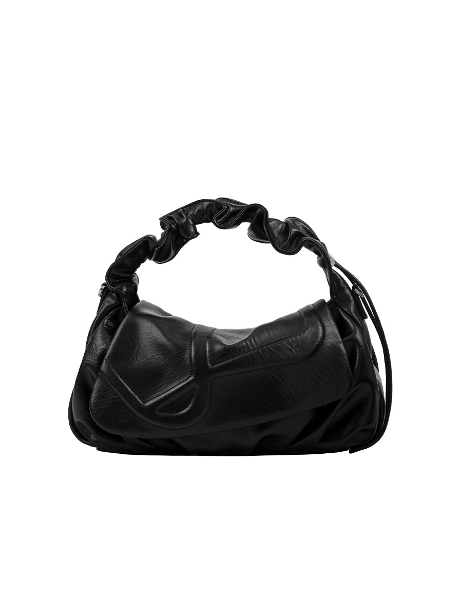 BLANK Ruffled Top-Handle Bag