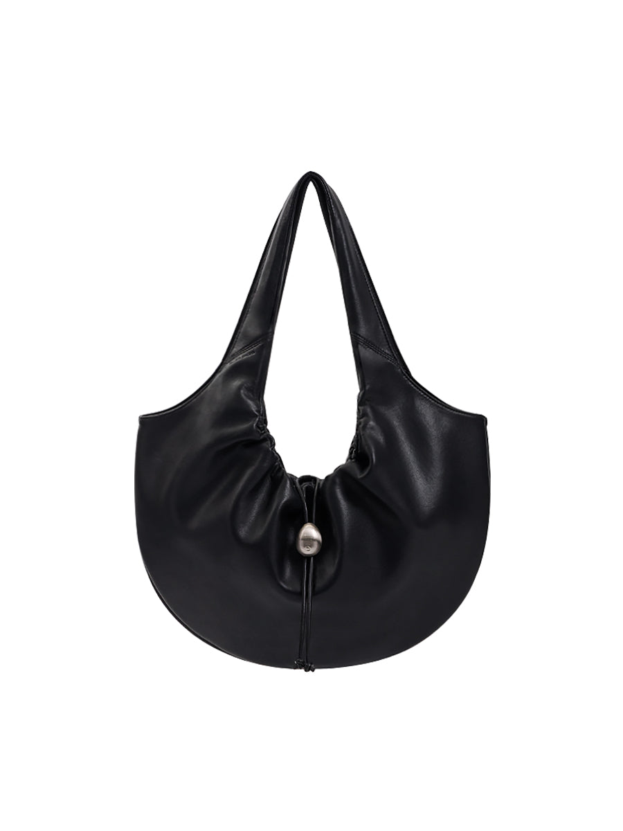 Cloud Hobo Shoulder Bag - Black