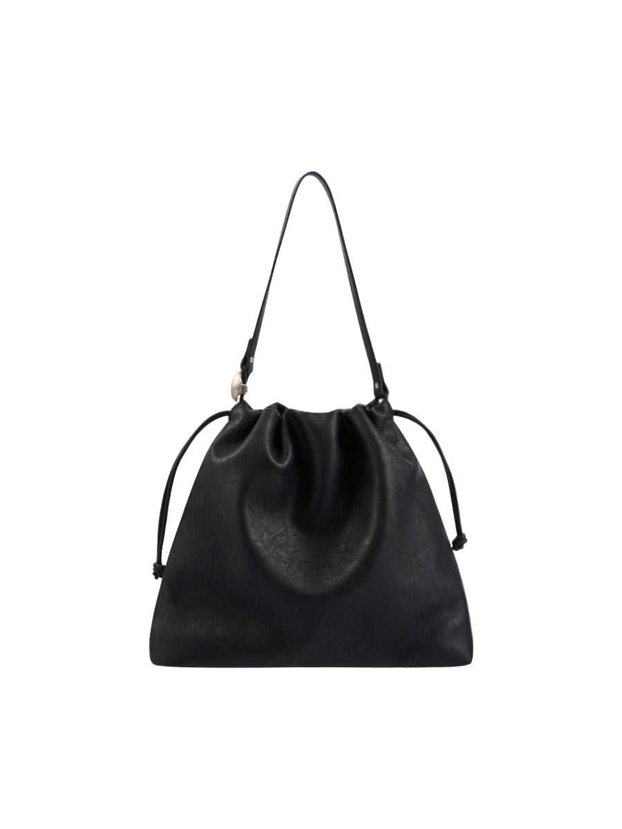 Note3 Cloud Drawstring 2 Way Bag - Black