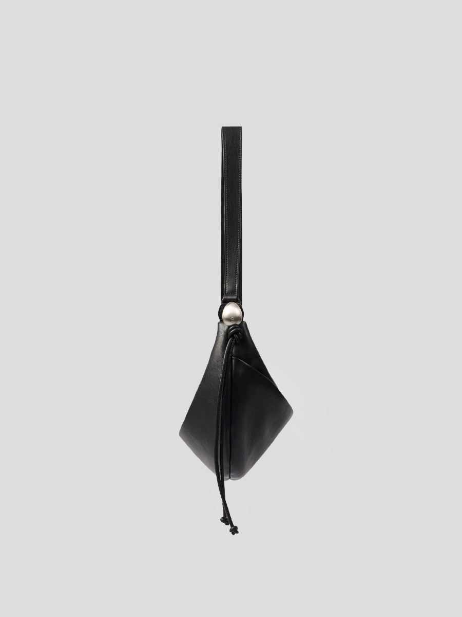 Note1 Crescent Crossbody Bag - Black