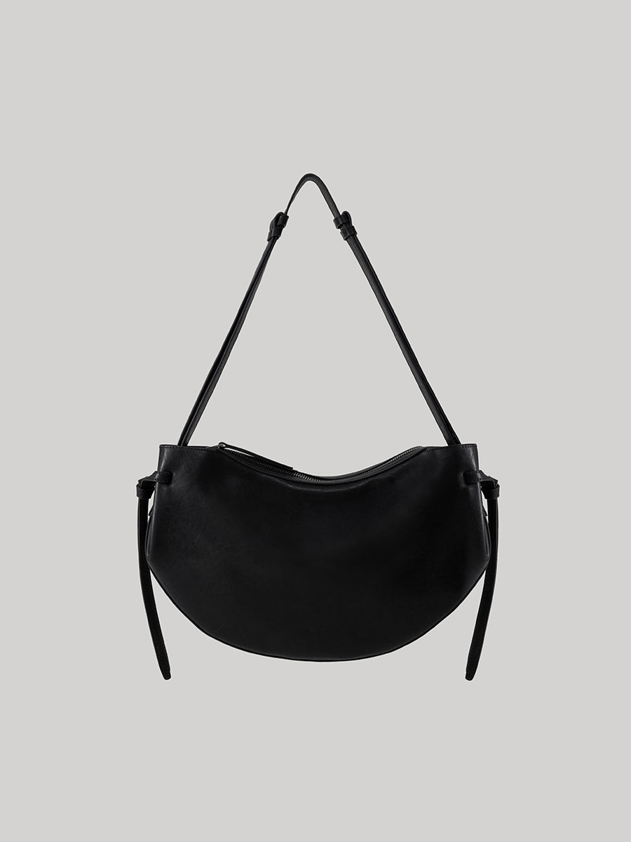 Dudo Knotted Leather Crescent Bag