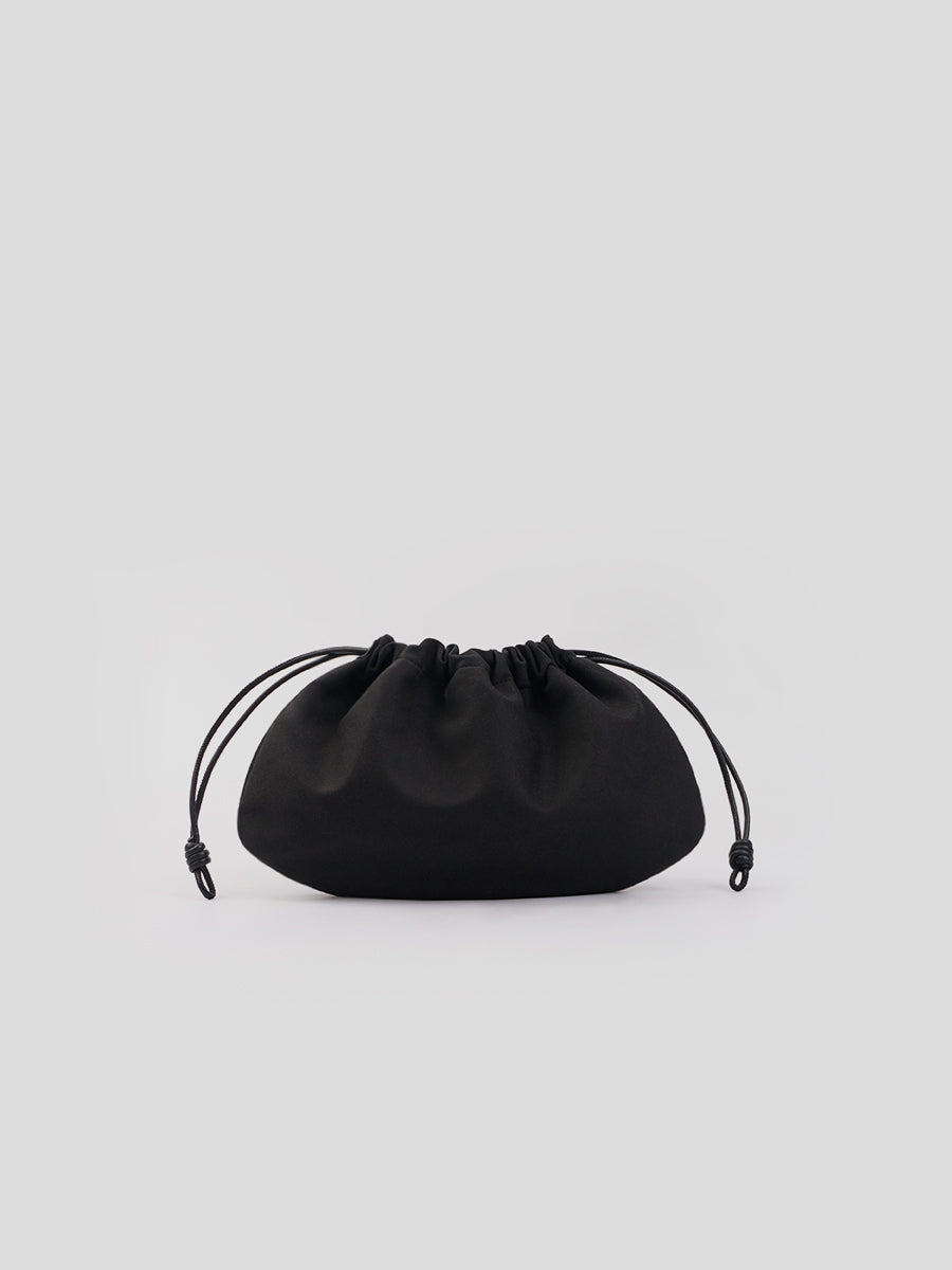 Cloud Hobo Shoulder Bag - Black