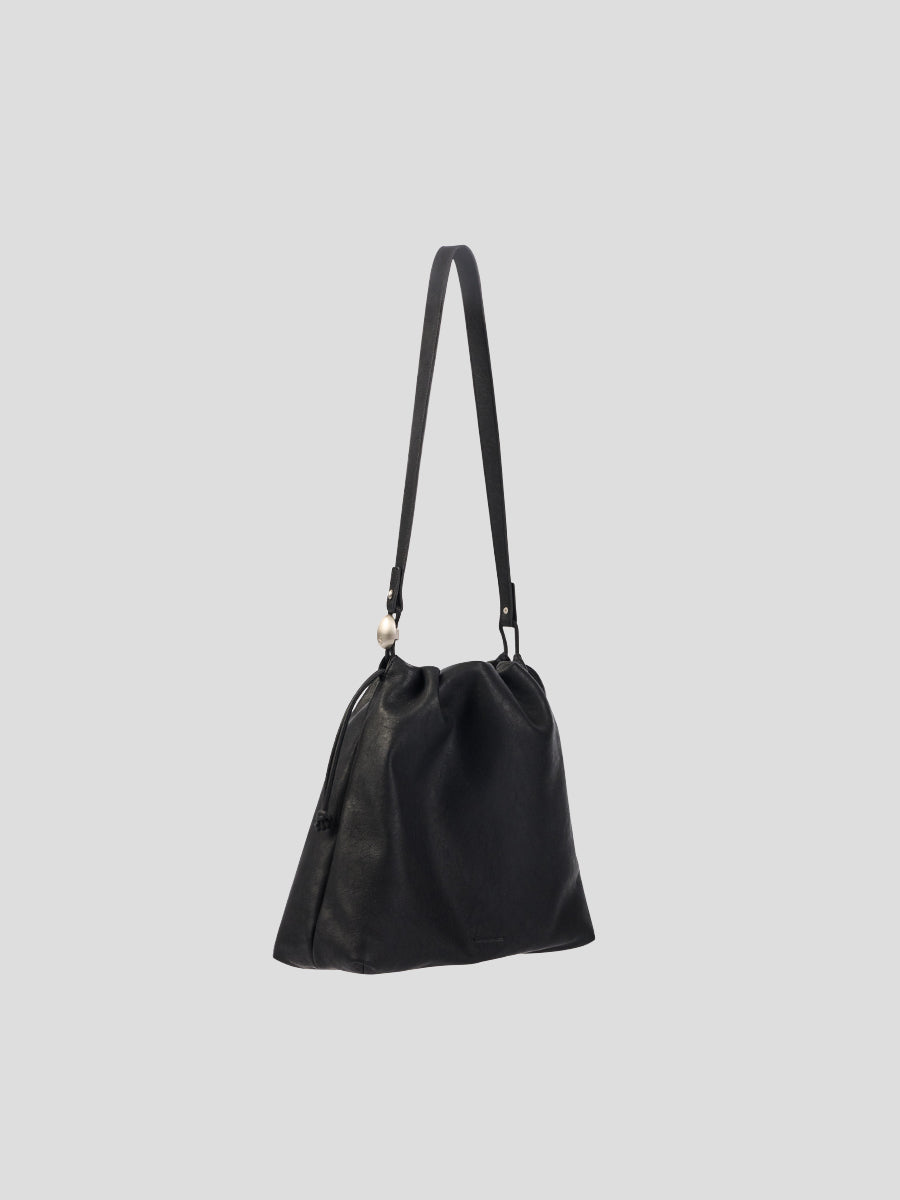 Note3 Cloud Drawstring 2 Way Bag - Black