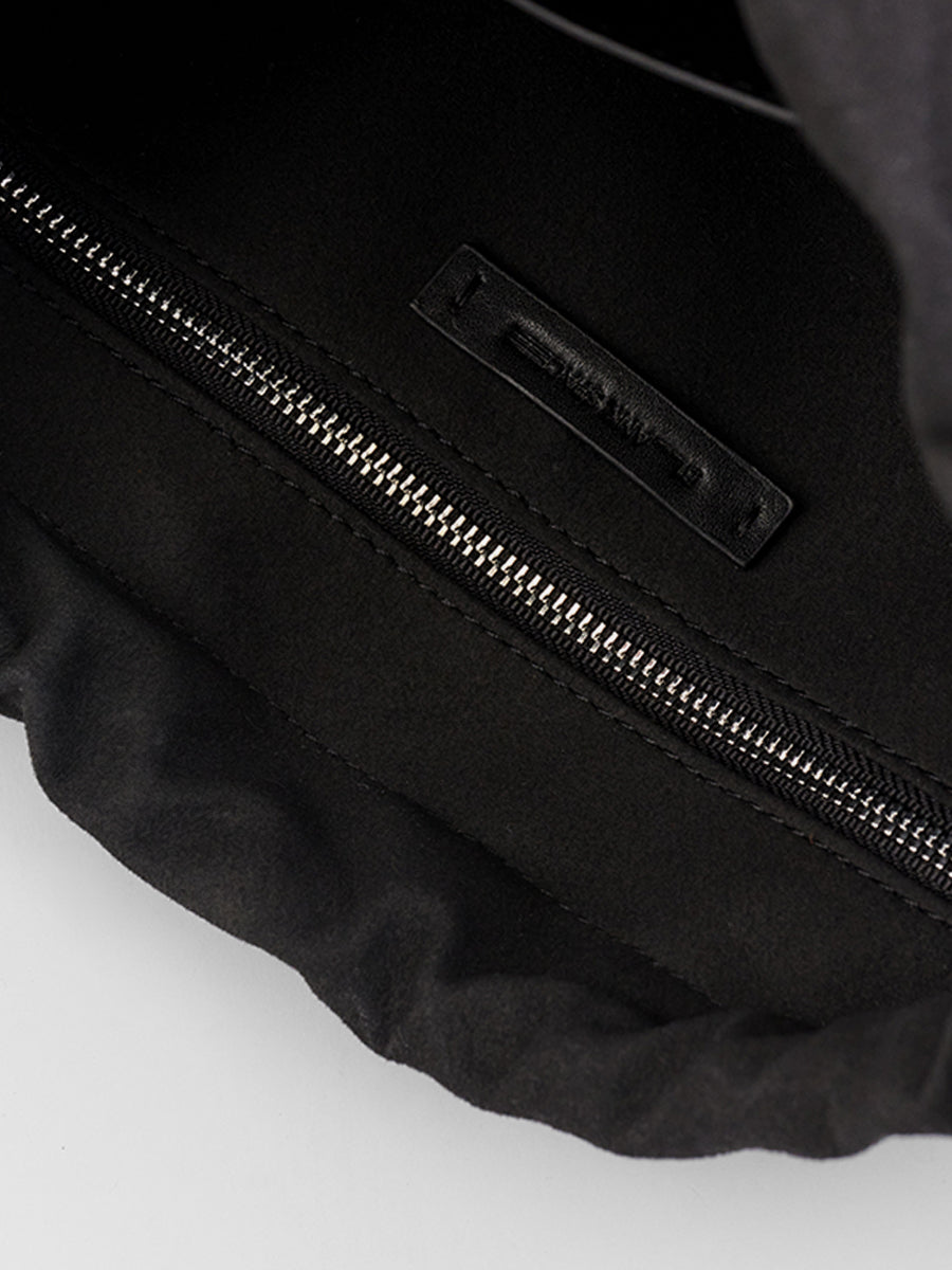 Cloud Hobo Shoulder Bag - Black