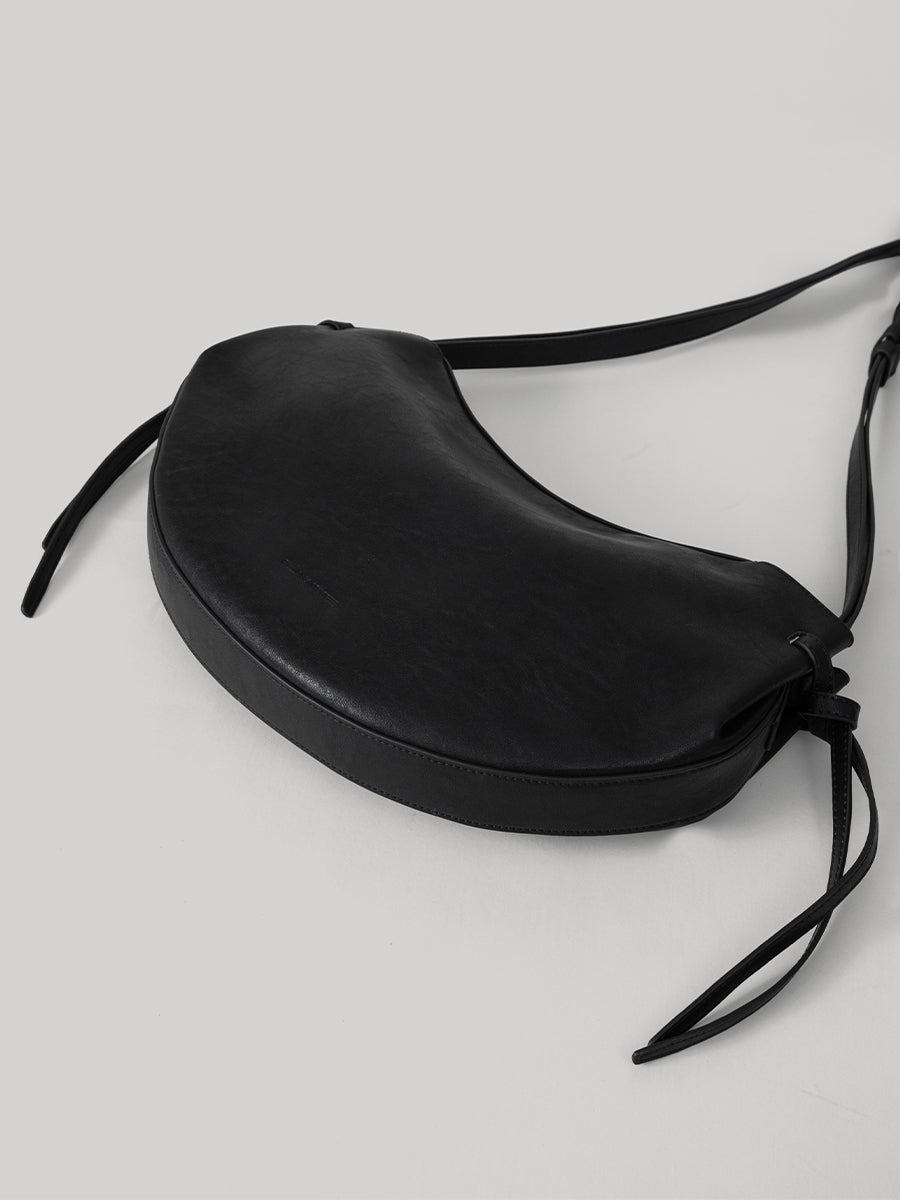 Dudo Knotted Leather Crescent Bag